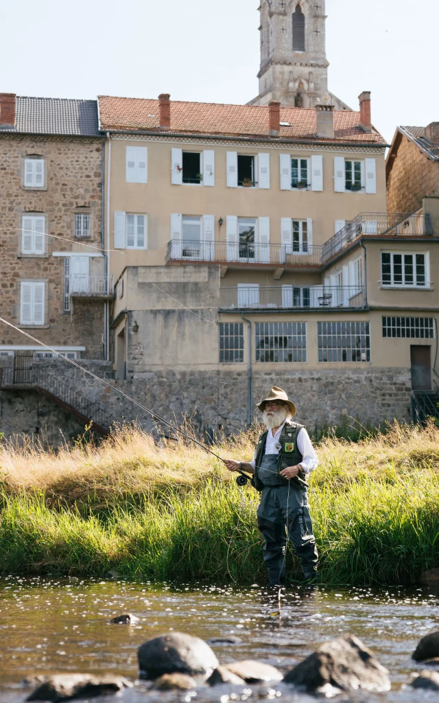 Pêche à la mouche sur le Lignon à Tence