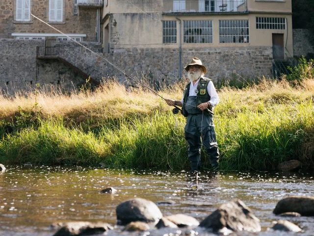 Pêche à la mouche sur le Lignon à Tence