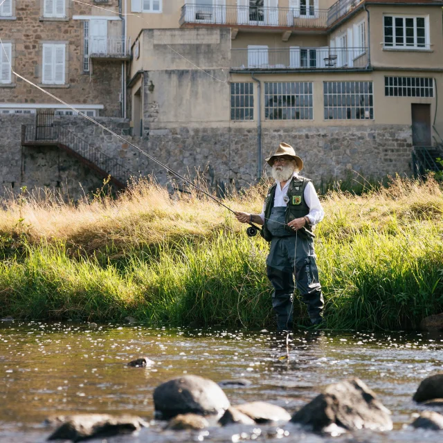 Pêche à la mouche sur le Lignon à Tence
