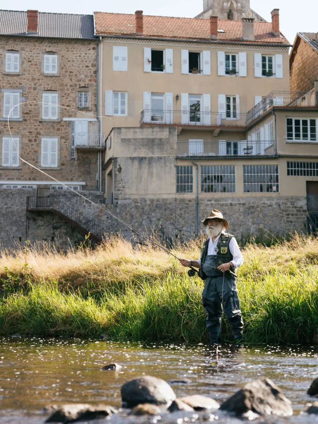 Pêche à la mouche sur le Lignon à Tence