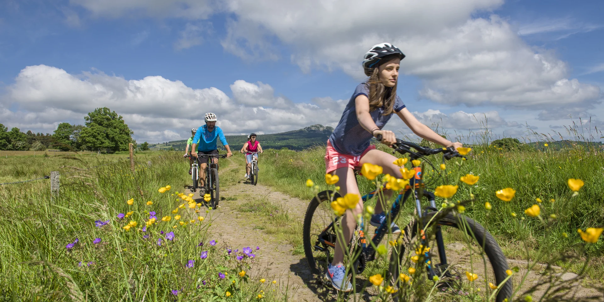 VTT sur le Haut-Lignon, destination famille plus