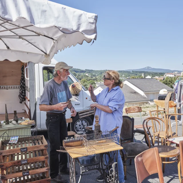 Flea market in Le Chambon-sur-Lignon