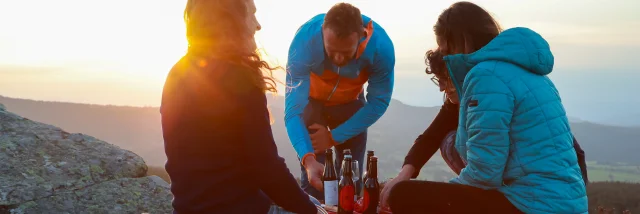 Coucher de soleil gourmand au sommet du Lizieux