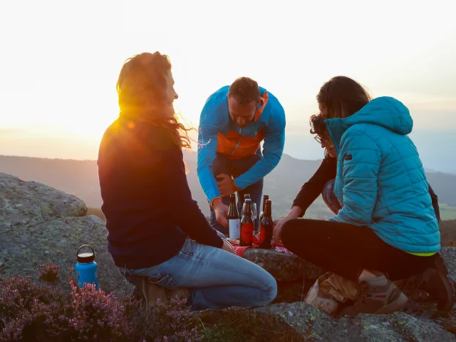 Coucher de soleil gourmand au sommet du Lizieux
