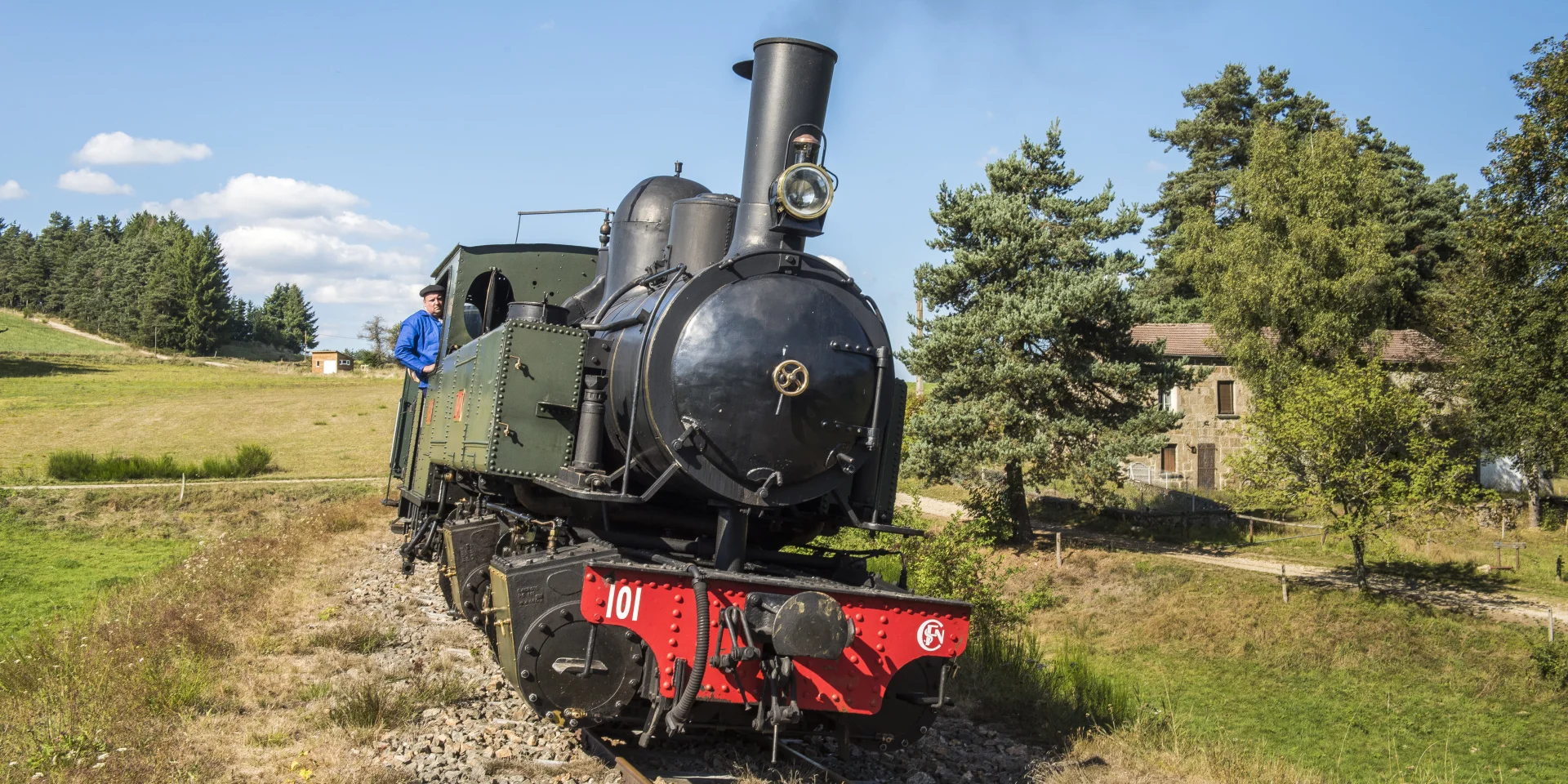 Tourist Train Between Raucoules And Saint Agreve