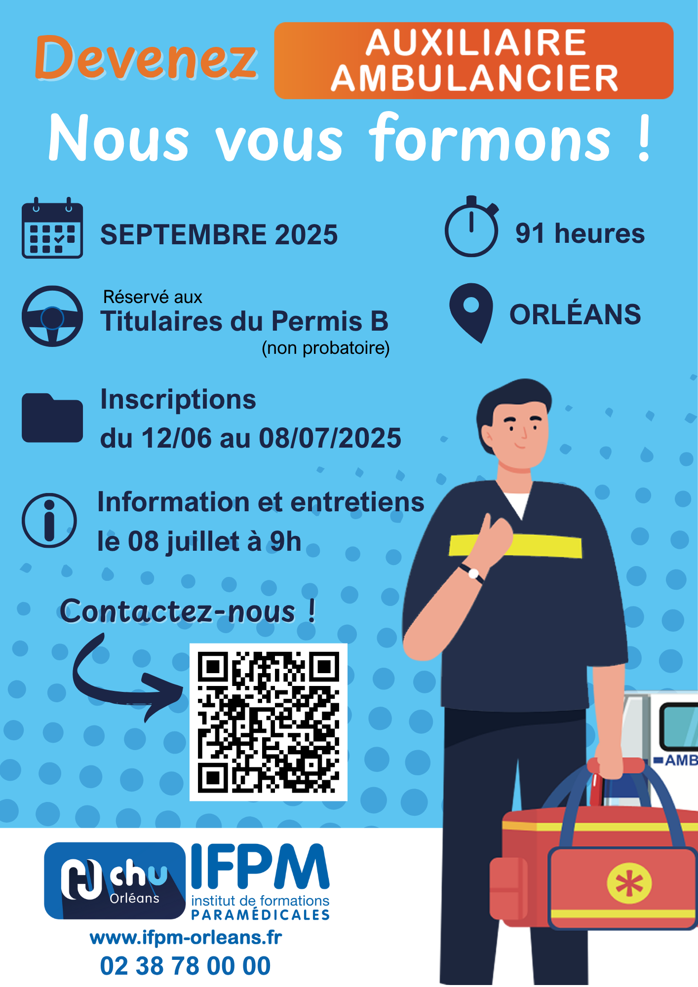 Devenez Ambulancier, nous vous formons !