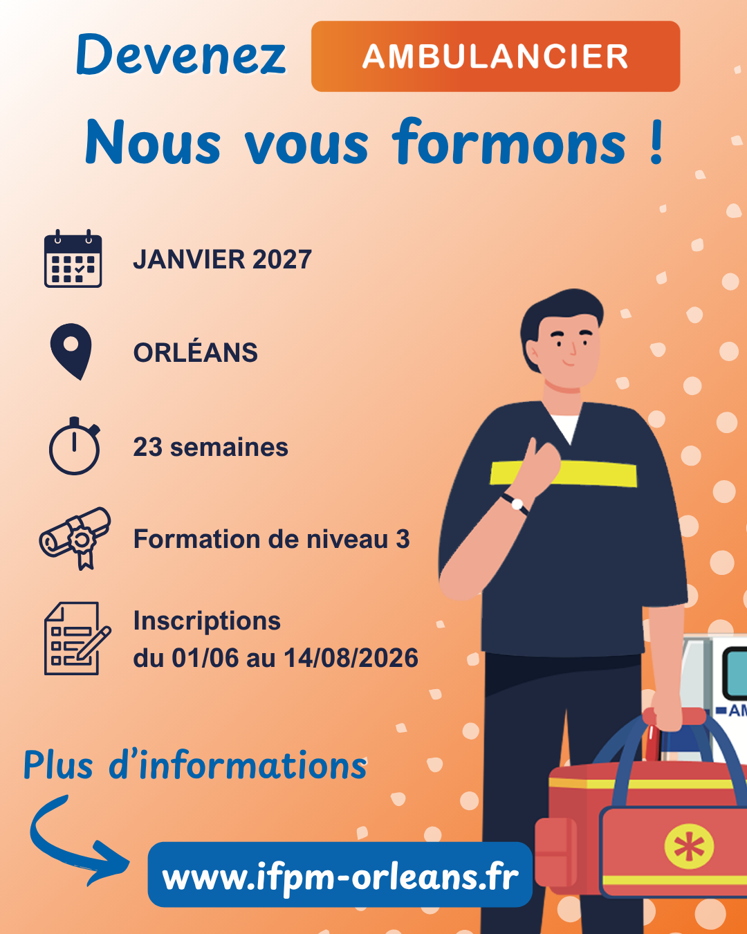 Devenez Ambulancier, nous vous formons !