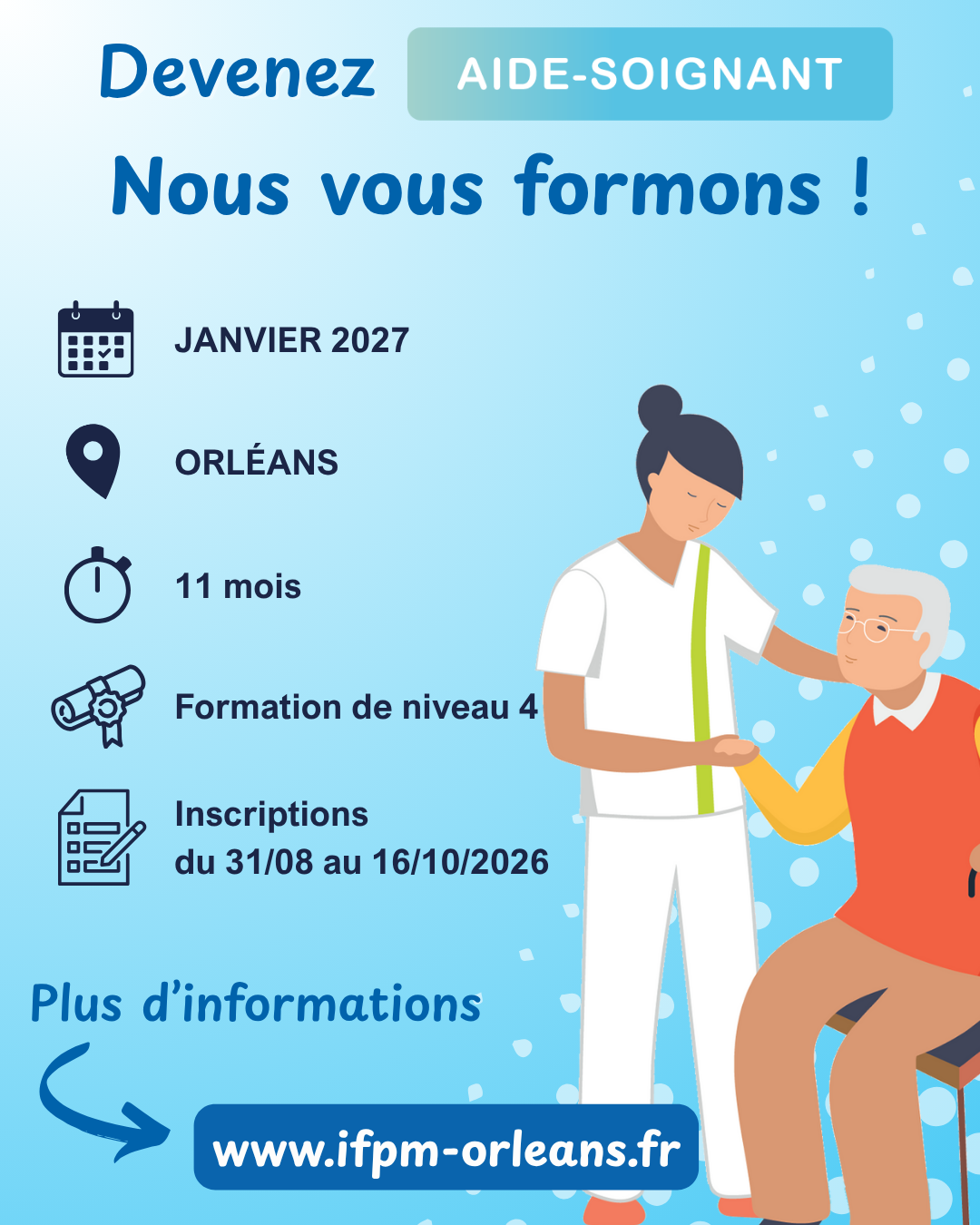 Devenez aide-soignant, nous vous formons !