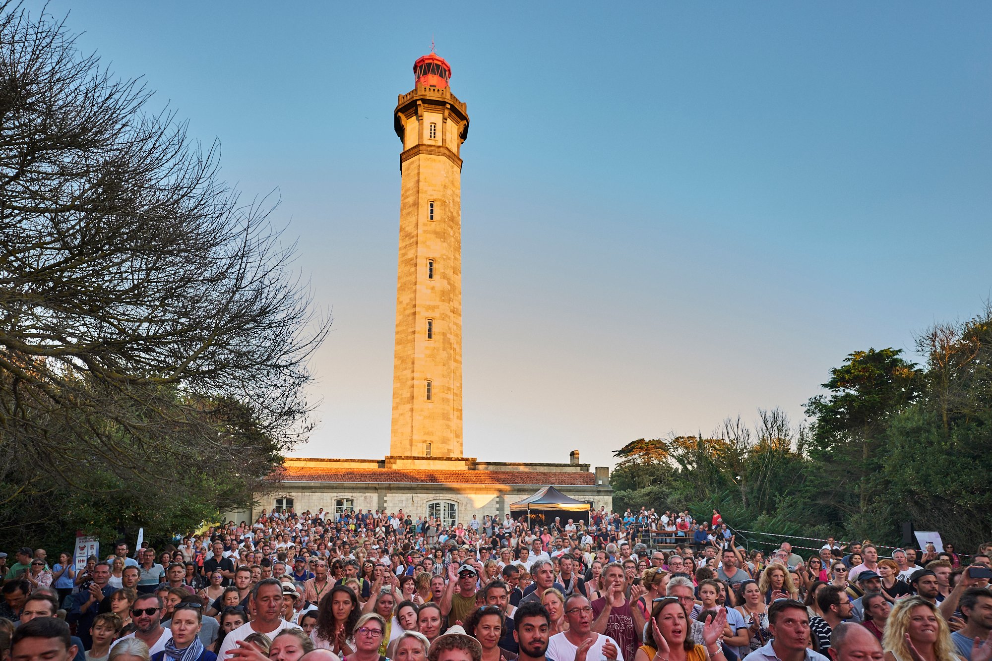 Concert de jazz au Phare de Saint-Clément-des-Baleines en 2018.