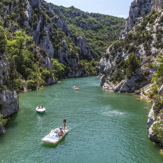 Pédalo dans les Basses Gorges du Verdon