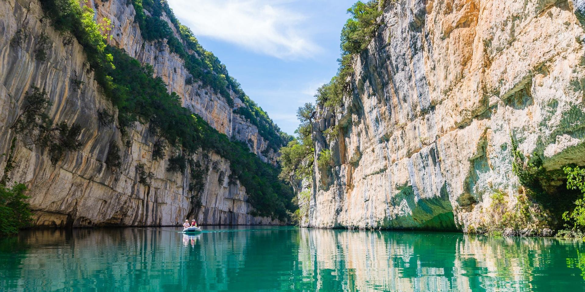Gole di Baudinard in barca