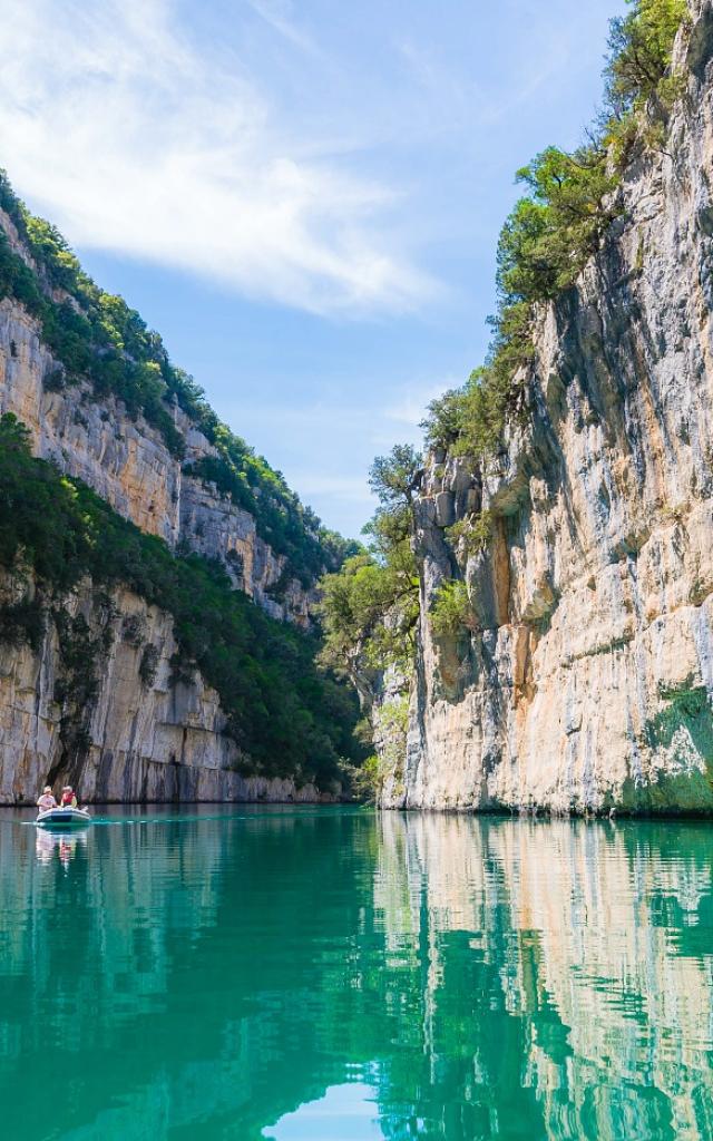 Gole di Baudinard in barca