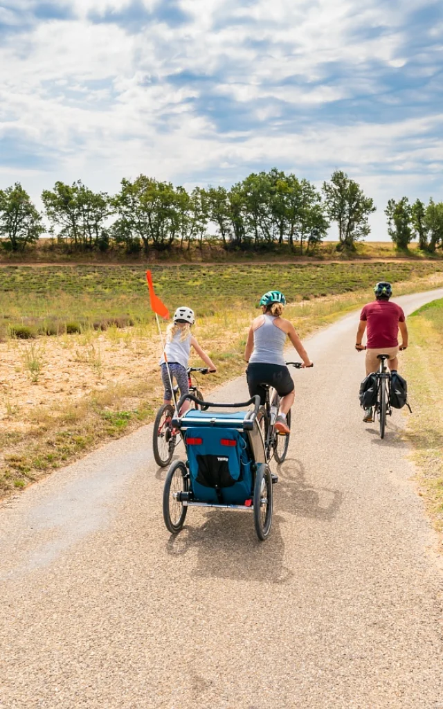 Vélo En Balade En Famille sur le Plateau De Valensole
