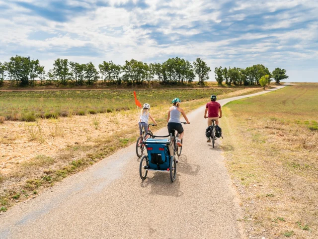 Vélo En Balade En Famille sur le Plateau De Valensole