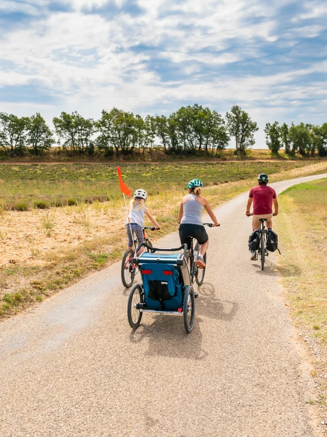 Vélo En Balade En Famille sur le Plateau De Valensole