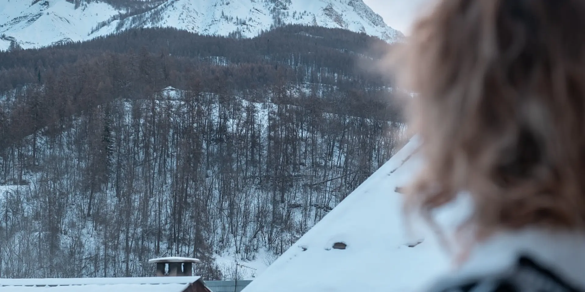 Vue sur les montagnes enneigées du Val d'Allos