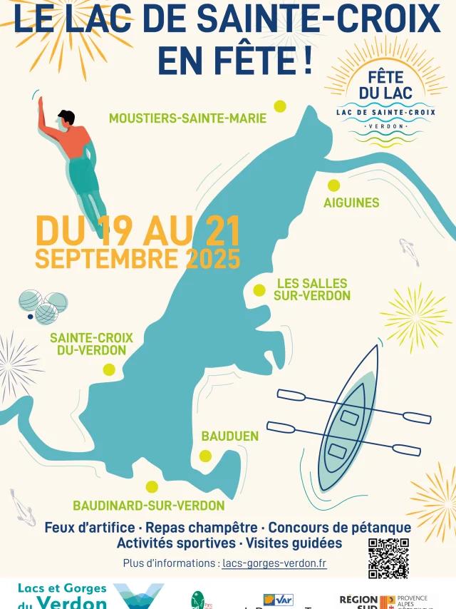 Affiche Fete Du Lac De Sainte Croix
