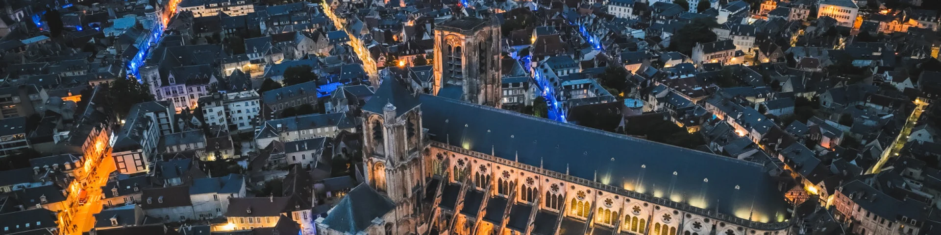 Bourges, Cathédrale Saint-Étienne de nuit｜Ad2t Du Cher