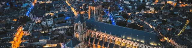 Bourges, Cathédrale Saint-Étienne de nuit｜Ad2t Du Cher