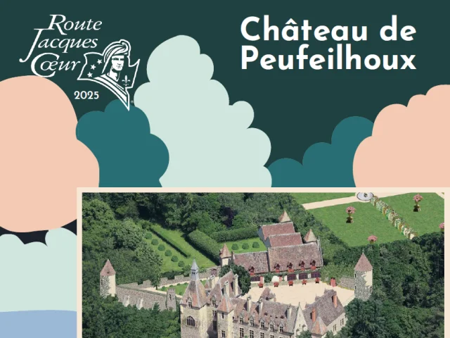 Dépliant Château et jardins de Peufeilhoux 2025