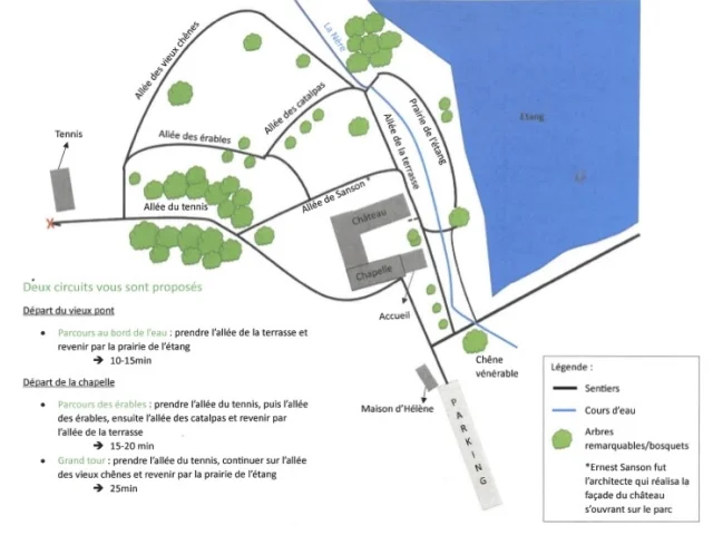 Château de La Verrerie, Walking maps｜Château de La Verrerie