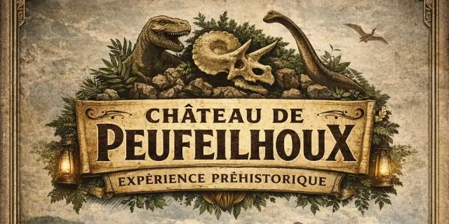 Château de Peufeilhoux, exposition dinosaures 2026
