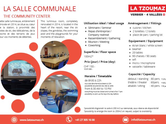 Infos Salle Communale