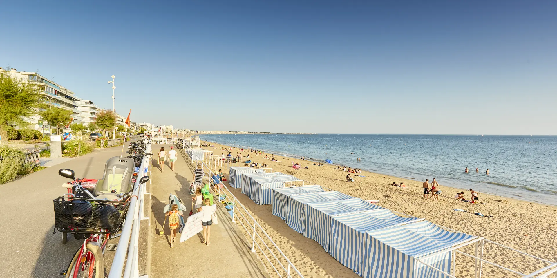 Plage de La Baule dans la baie