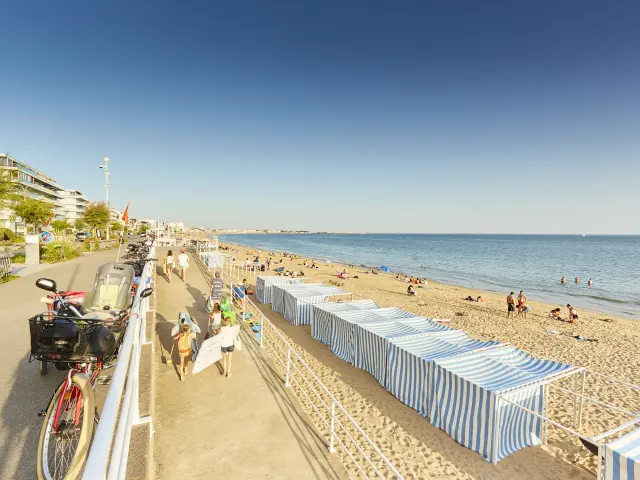 Plage de La Baule dans la baie