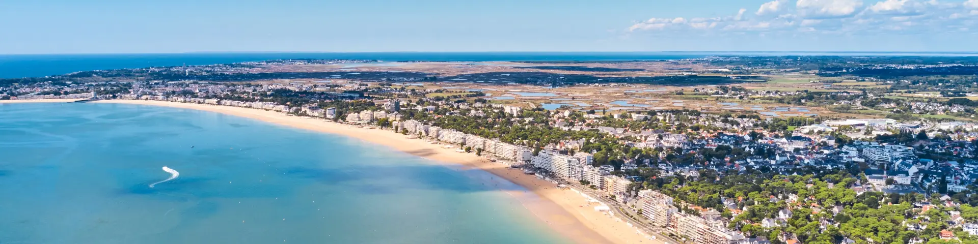Vue aérienne de la Baie