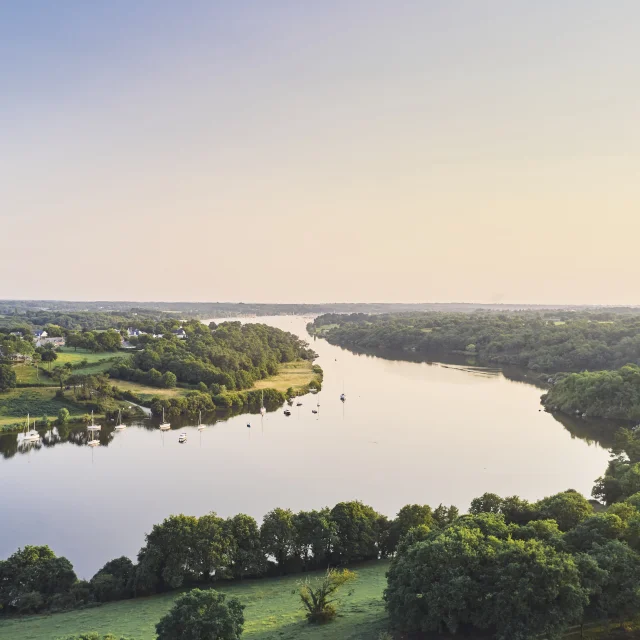Vue du ciel, au drone de Férel
