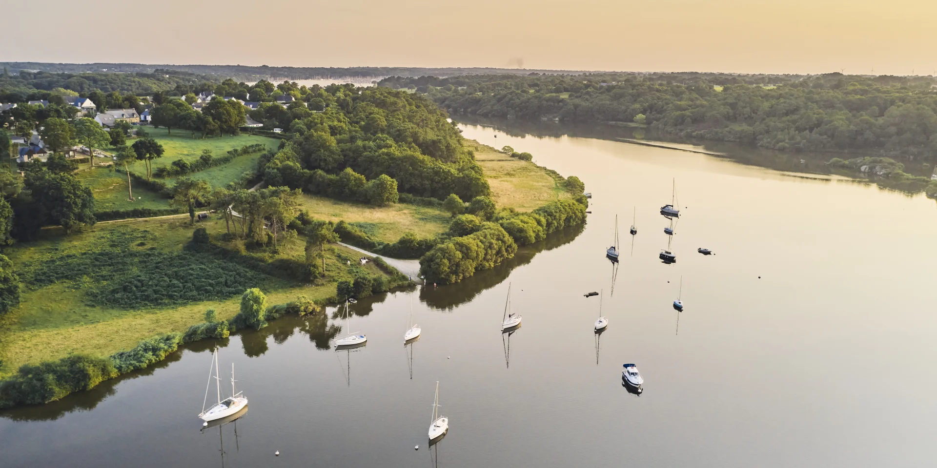 Vue du ciel, au drone de Férel