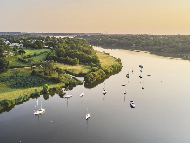 Vue du ciel, au drone de Férel