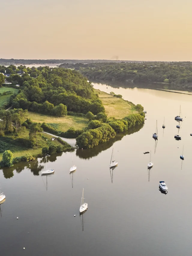 Vue du ciel, au drone de Férel