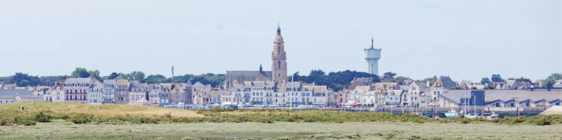 Vue depuis Pen-Bron vers Le Croisic