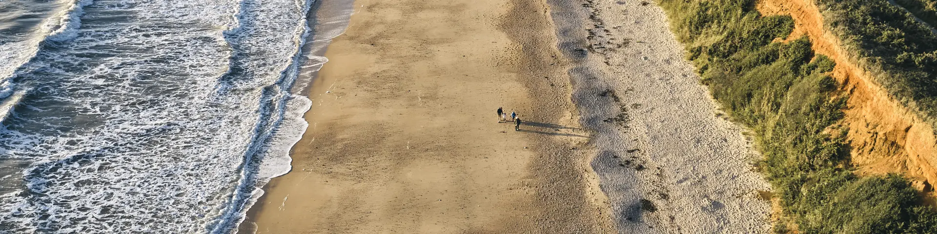 Pénestin - Plage de la mine d'or vue aérienne