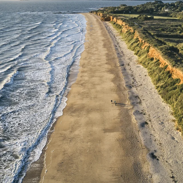 Pénestin - Plage de la mine d'or vue aérienne