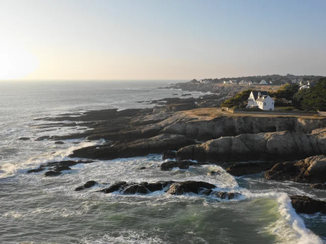 Vue aérienne de la Pointe de Penchâteau au Pouliguen