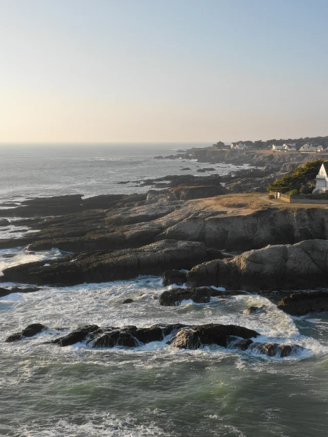 Vue aérienne de la Pointe de Penchâteau au Pouliguen