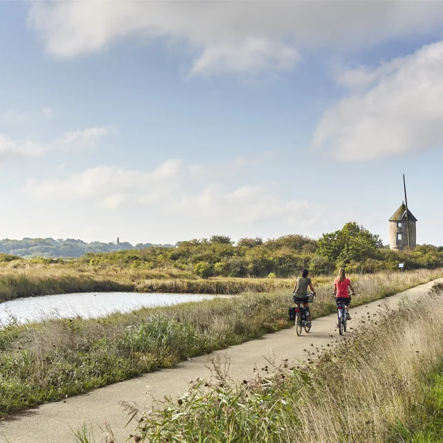Vélocéan dans les marais du Mès - Saint-Molf