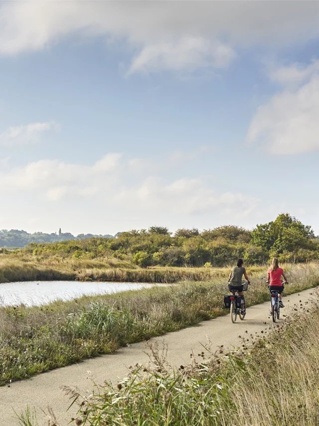 Vélocéan dans les marais du Mès - Saint-Molf