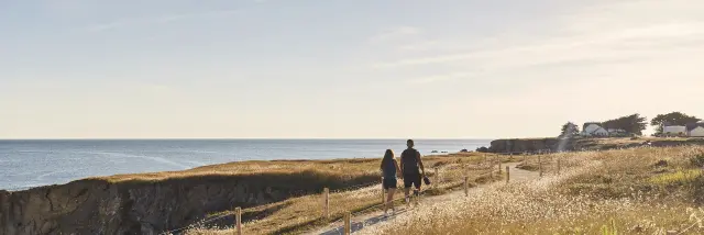 Vue sur la côte sauvage au Pouliguen