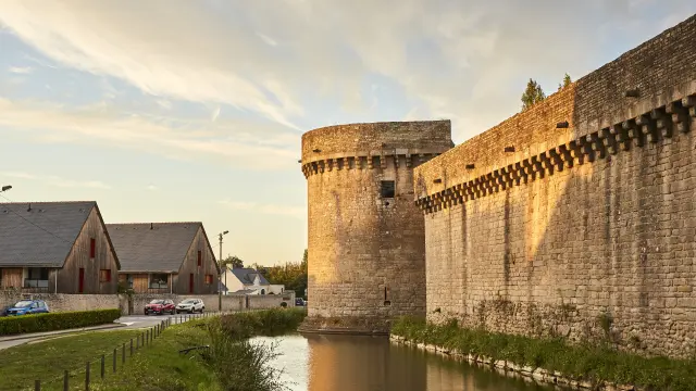 Die Stadtmauern der mittelalterlichen Stadt Guérande