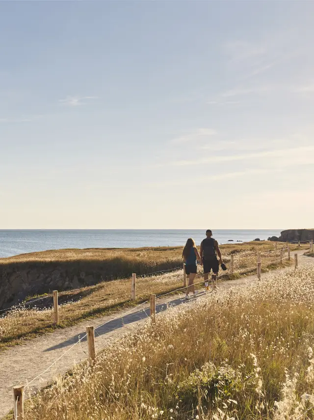 Vue sur la côte sauvage au Pouliguen