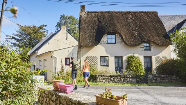 Vue sur le village de Boulay à Saint-Molf