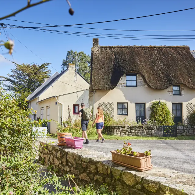 Vue sur le village de Boulay à Saint-Molf