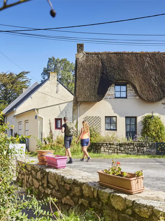 Vue sur le village de Boulay à Saint-Molf