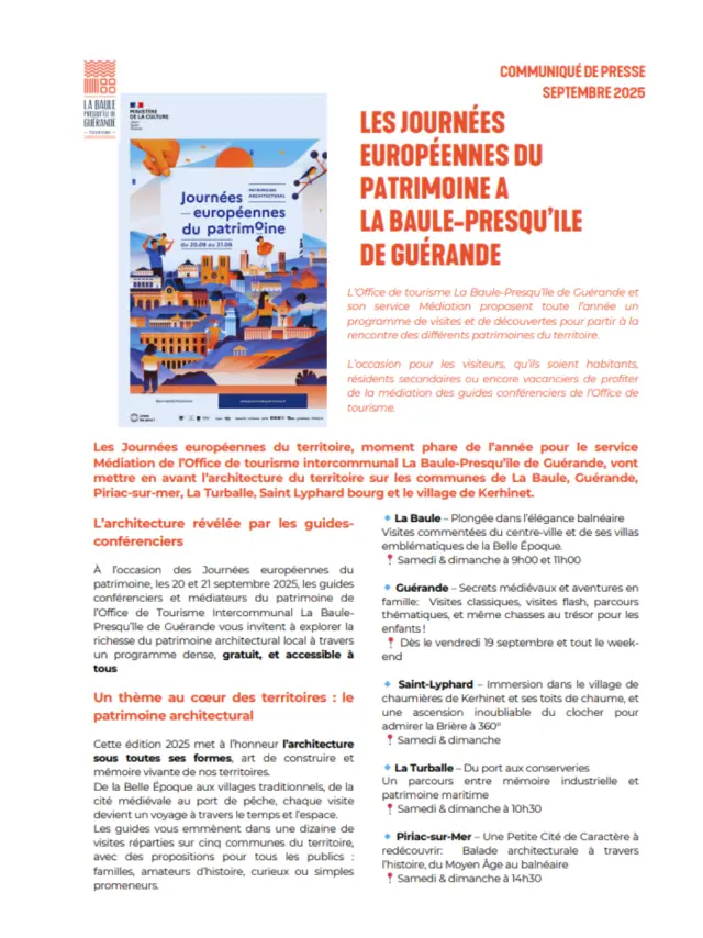 Cp Journees Europeennes Du Patrimoine Sept 2025