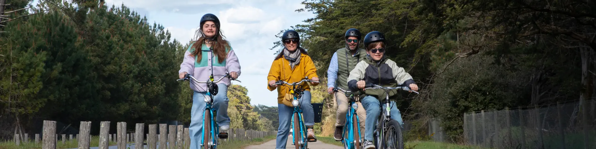 Balade en famille à vélo
