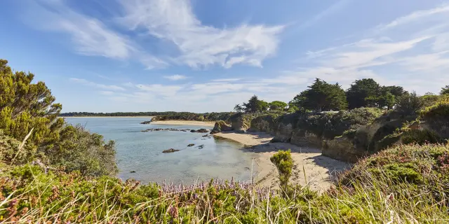 Vue sur la plage de Pen-Bé à Assérac
